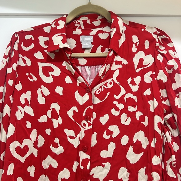 Red blouse - Picture 2 of 3